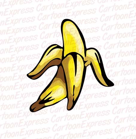 banana peeled